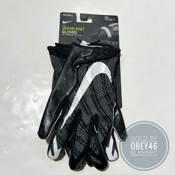 Nike Vapor KnitFootball Receiver Gloves Black CJ9259-091 Size 2XL